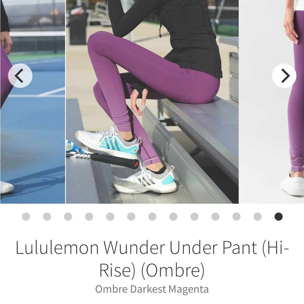 LuluLemon Wunder Under High Rise ombre leggings - Picture 4 of 14